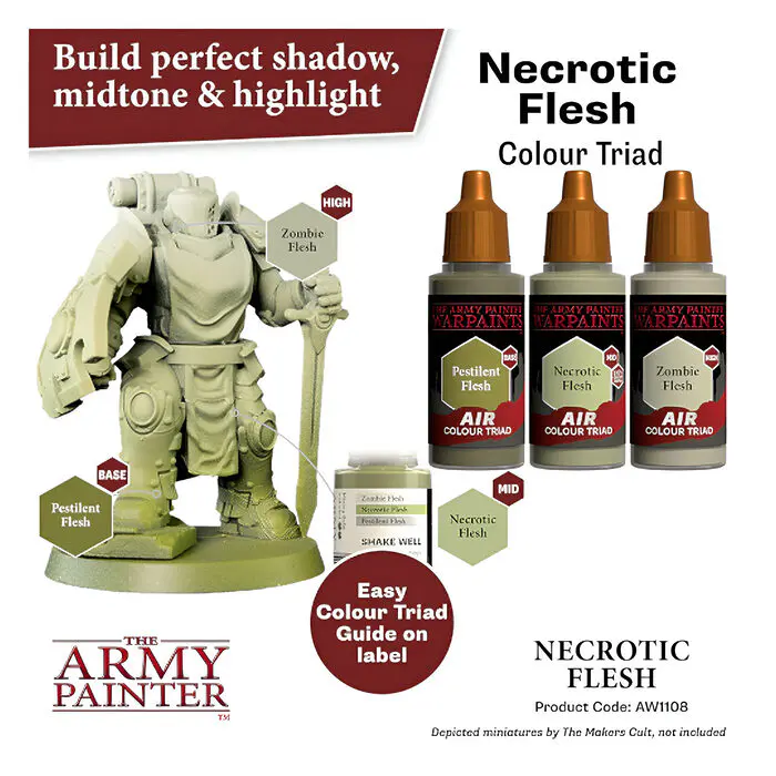 The Army Painter – Warpaints Air – Necrotic Flesh (6 Packs) 4