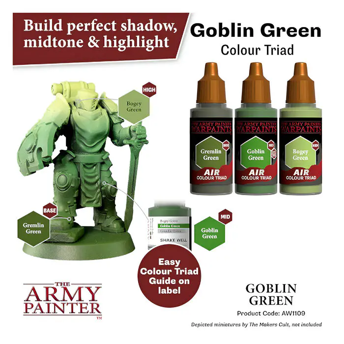 The Army Painter – Warpaints Air – Goblin Green (6 Packs) 4