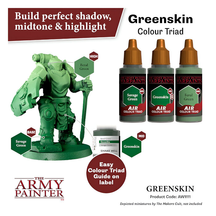 The Army Painter – Warpaints Air – Greenskin (6 Packs)