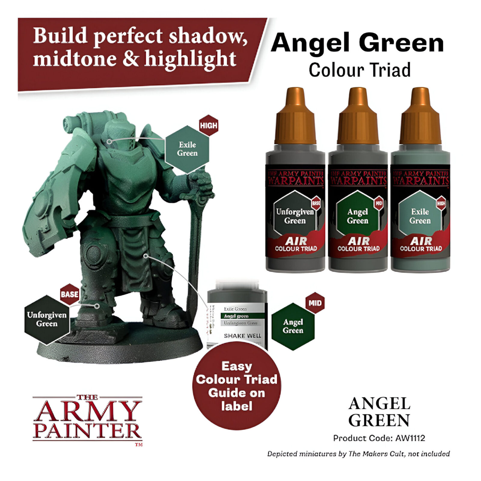 The Army Painter – Warpaints Air – Angel Green (6 Packs)