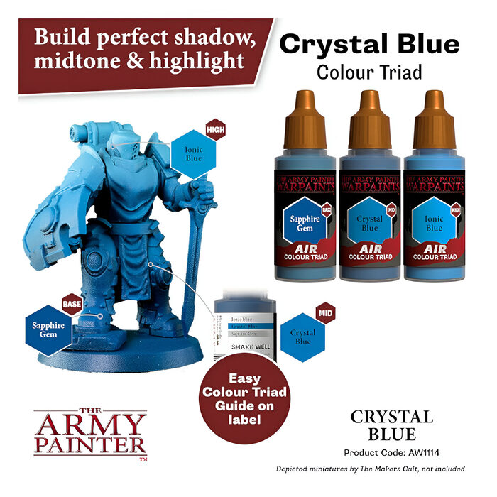 The Army Painter – Warpaints Air – Crystal Blue (6 Packs)