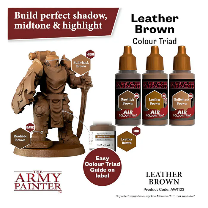 The Army Painter – Warpaints Air – Leather Brown (6 Packs) 4
