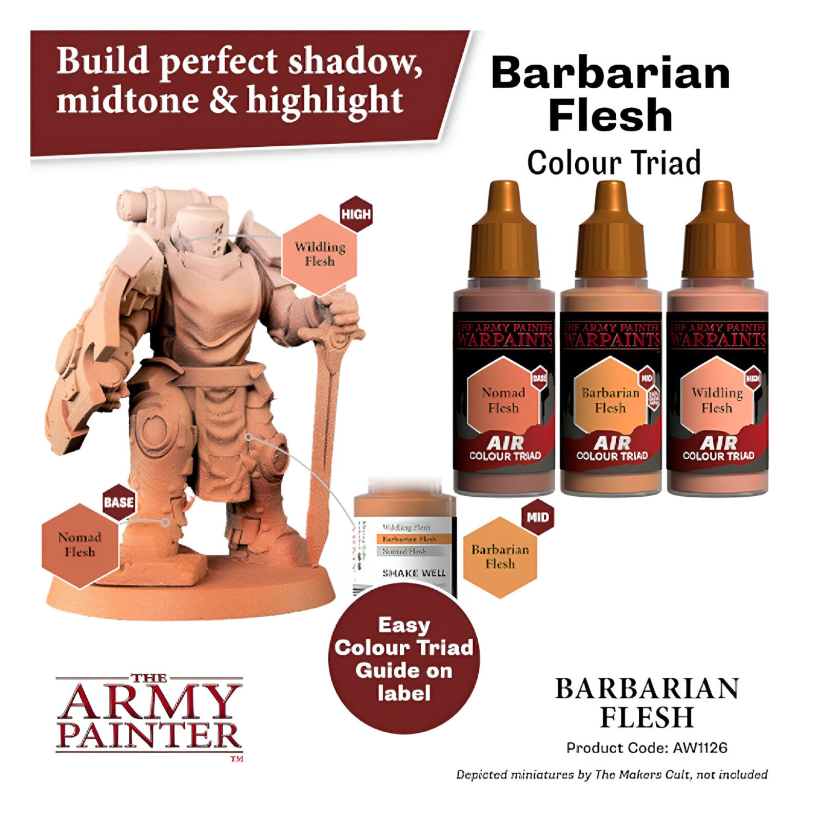 The Army Painter – Warpaints Air – Barbarian Flesh (6 Packs)