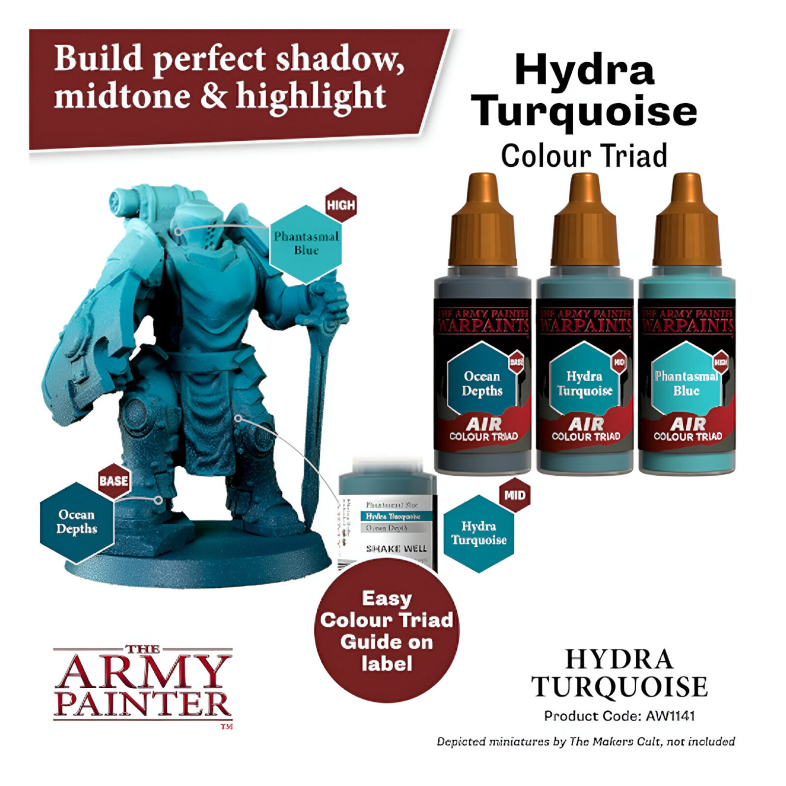 The Army Painter – Warpaints Air – Hydra Turquoise (6 Packs)