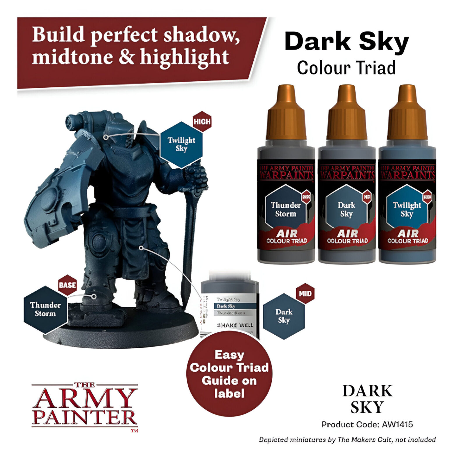 The Army Painter – Warpaints Air – Dark Sky (6 Packs)