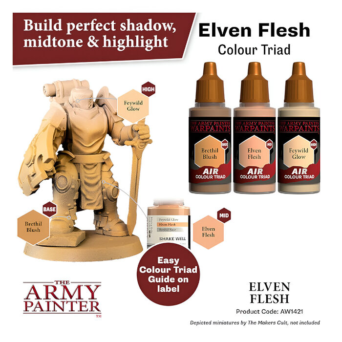 The Army Painter – Warpaints Air – Elven Flesh (6 Packs)