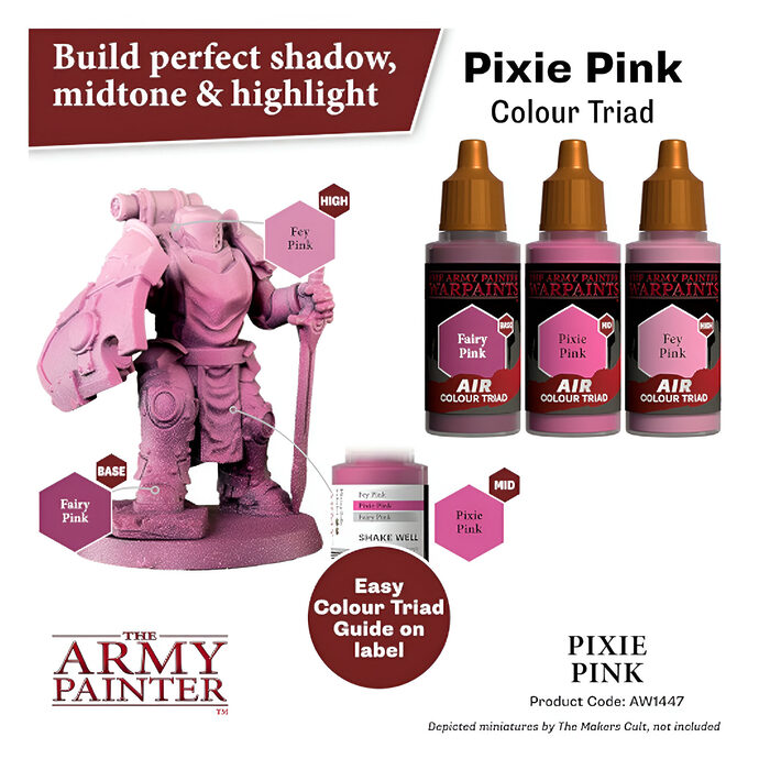 The Army Painter – Warpaints Air – Pixie Pink (6 Packs)