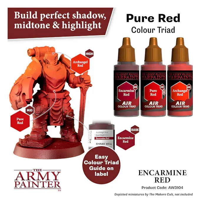The Army Painter – Warpaints Air – Encarmine Red (6 Packs) 4