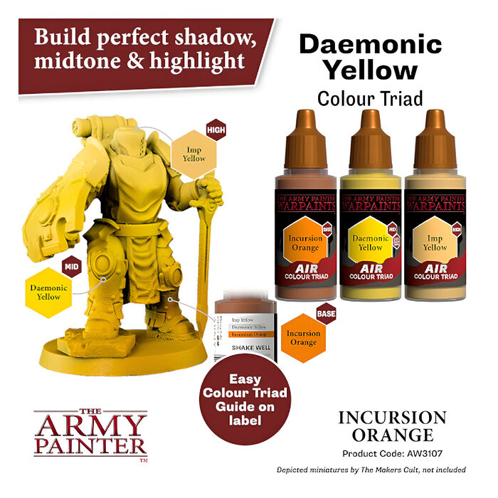 The Army Painter – Warpaints Air – Incursion Orange (6 Packs)