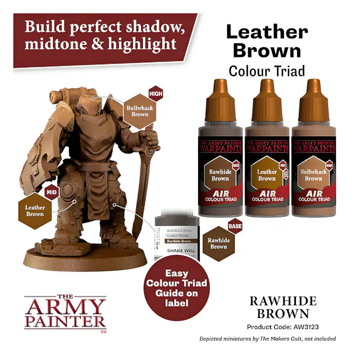The Army Painter – Warpaints Air – Rawhide Brown (6 Packs) 4