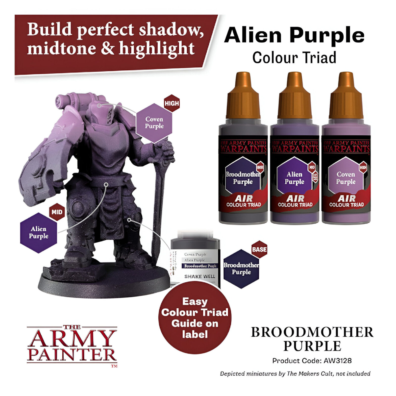 The Army Painter – Warpaints Air – Broodmother Purple (6 Packs)