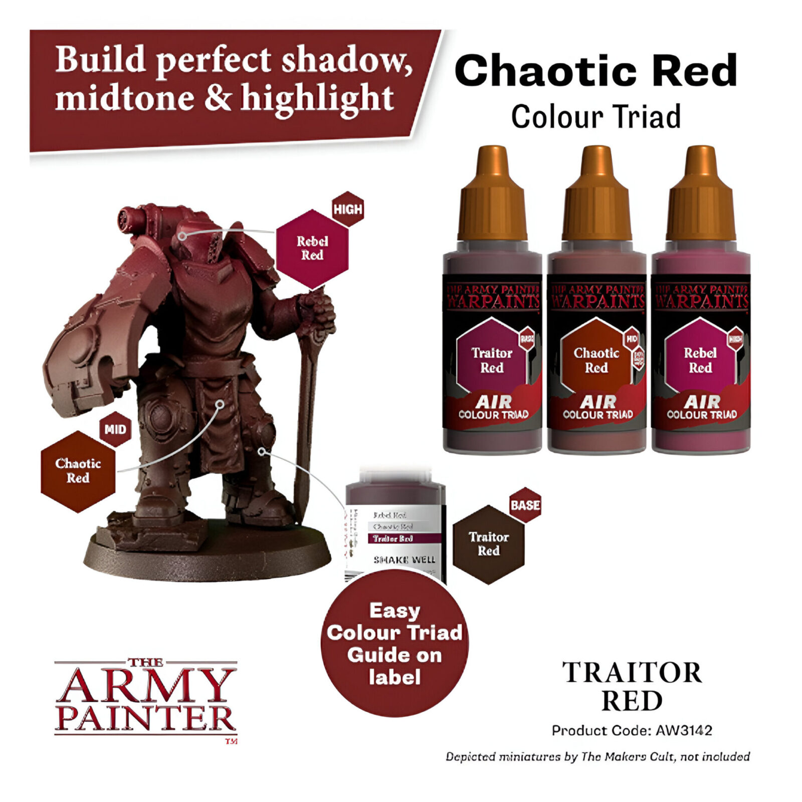 The Army Painter – Warpaints Air – Traitor Red (6 Packs)