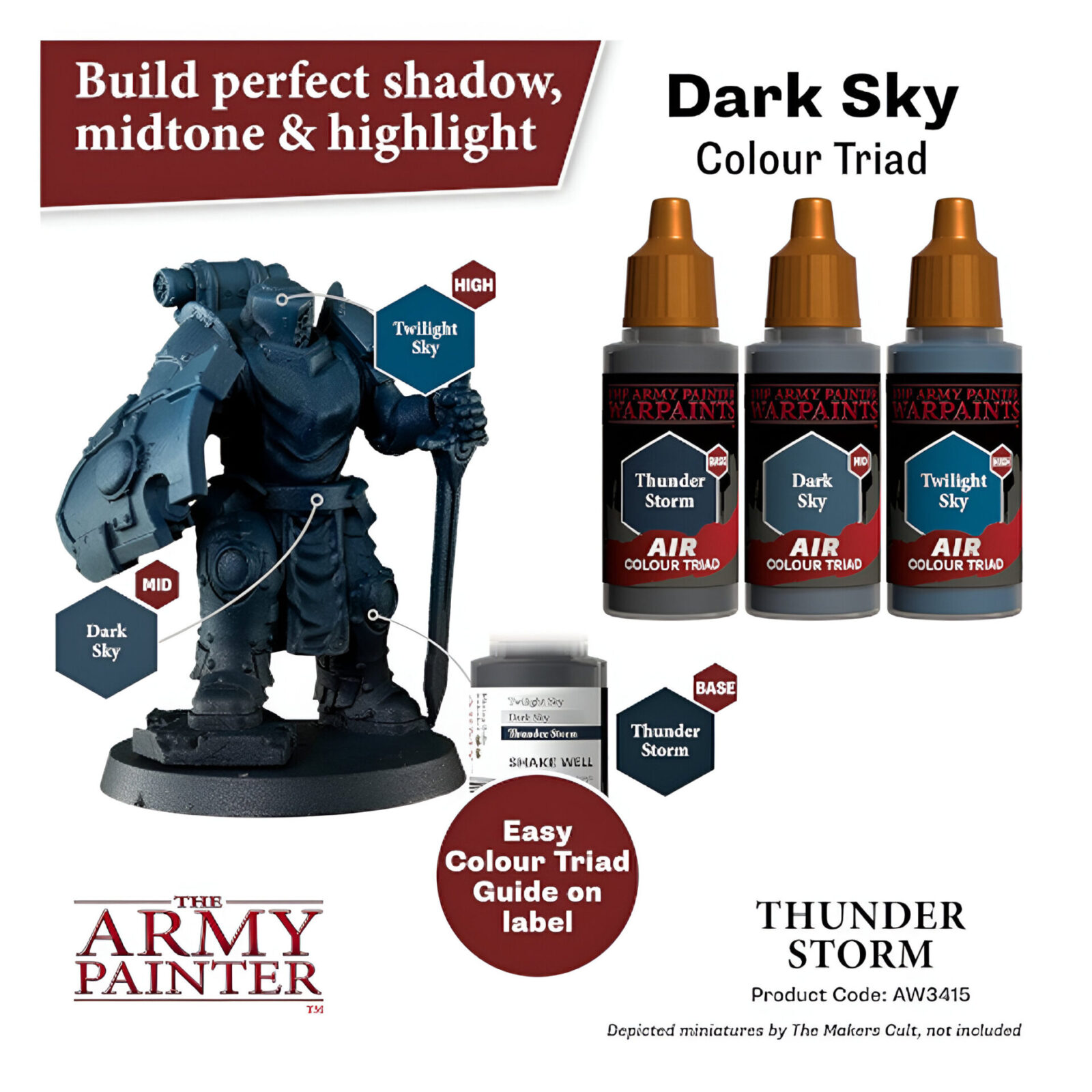 The Army Painter – Warpaints Air – Thunder Storm (6 Packs)