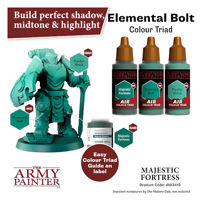 The Army Painter – Warpaints Air – Majestic Fortress (6 Packs)