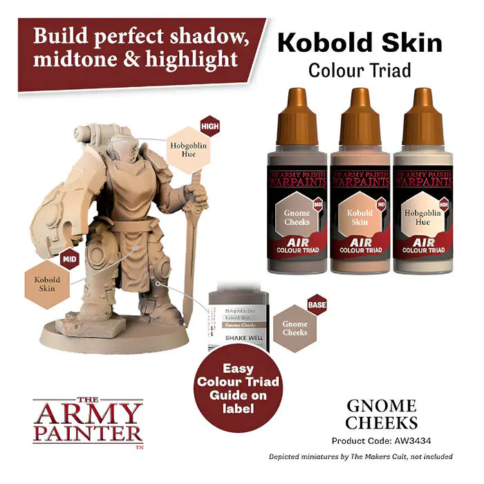 The Army Painter – Warpaints Air – Gnome Cheeks (6 Packs) 4