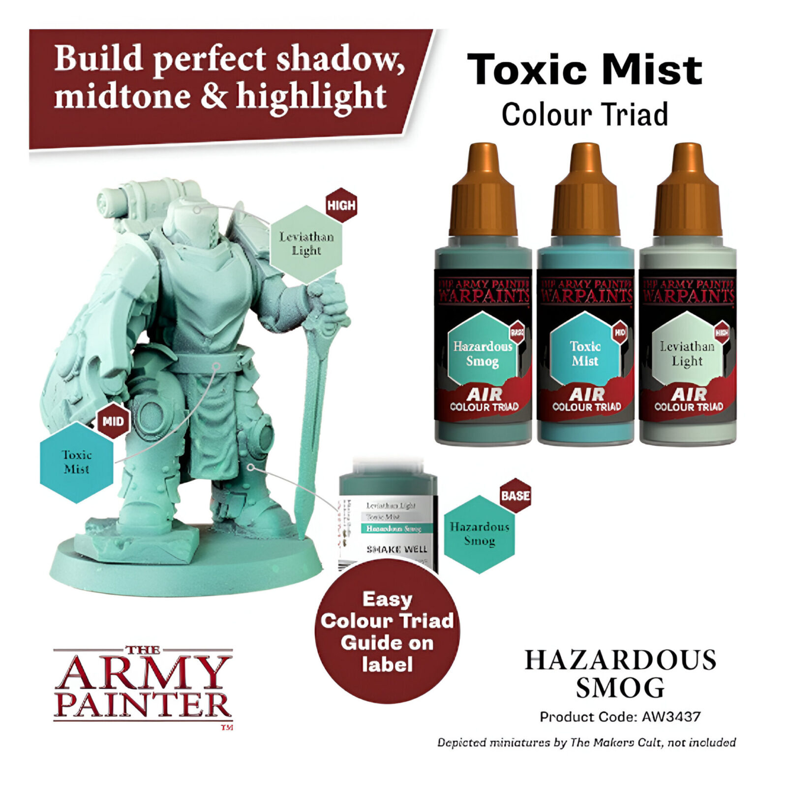 The Army Painter – Warpaints Air – Hazardous Smog (6 Packs)