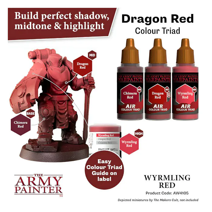 The Army Painter – Warpaints Air – Wyrmling Red (6 Packs) 4