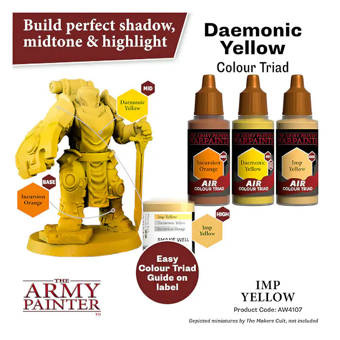 The Army Painter – Warpaints Air – Imp Yellow (6 Packs) 4