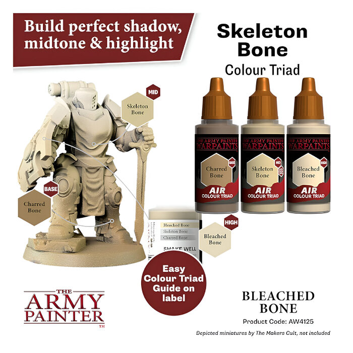 The Army Painter – Warpaints Air – Bleached Bone (6 Packs)