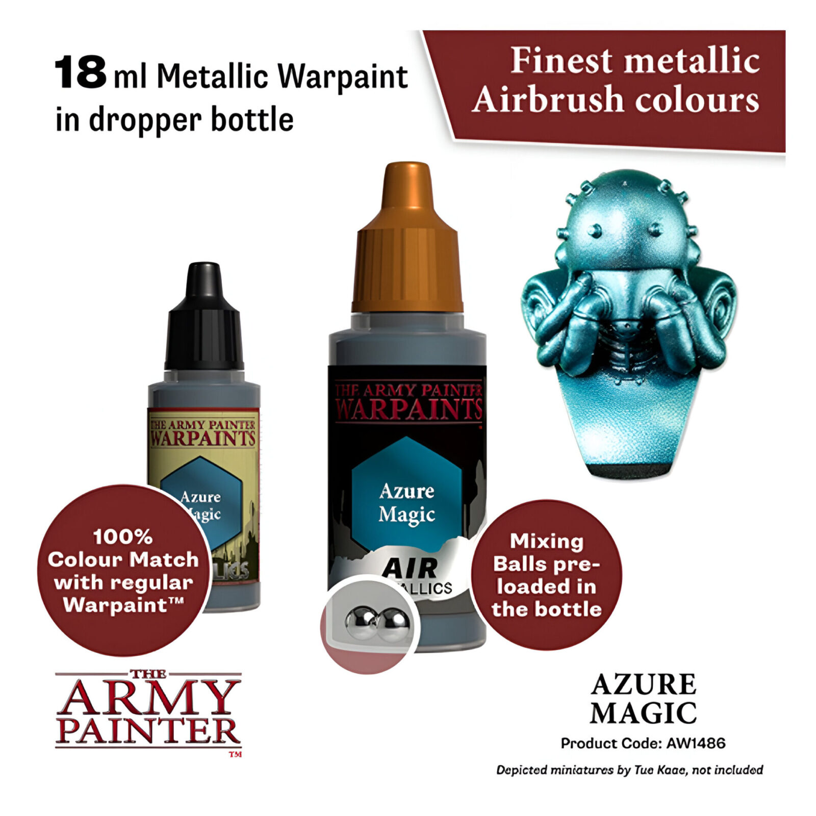 The Army Painter – Warpaints Air Metallics – Azure Magic (6 Packs)