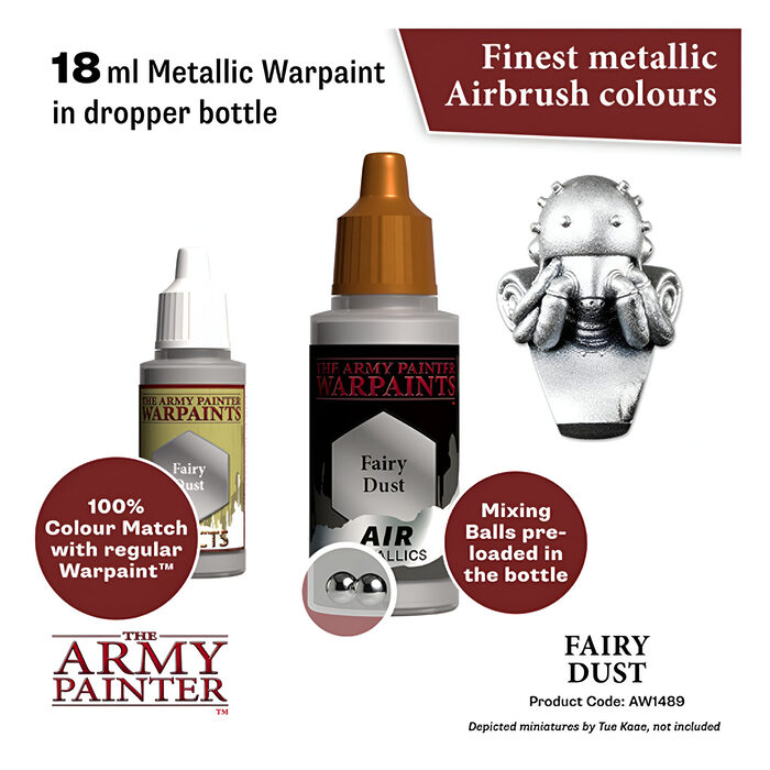 The Army Painter – Warpaints Air Metallics – Fairy Dust (6 Packs)