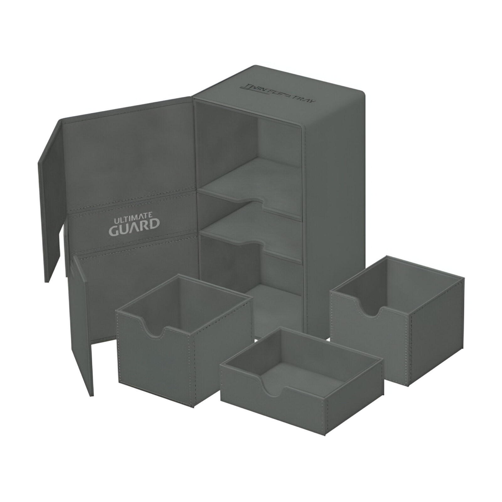 Ultimate Guard – Twin Flip n Tray 200+ XenoSkin – Monocolor Grey