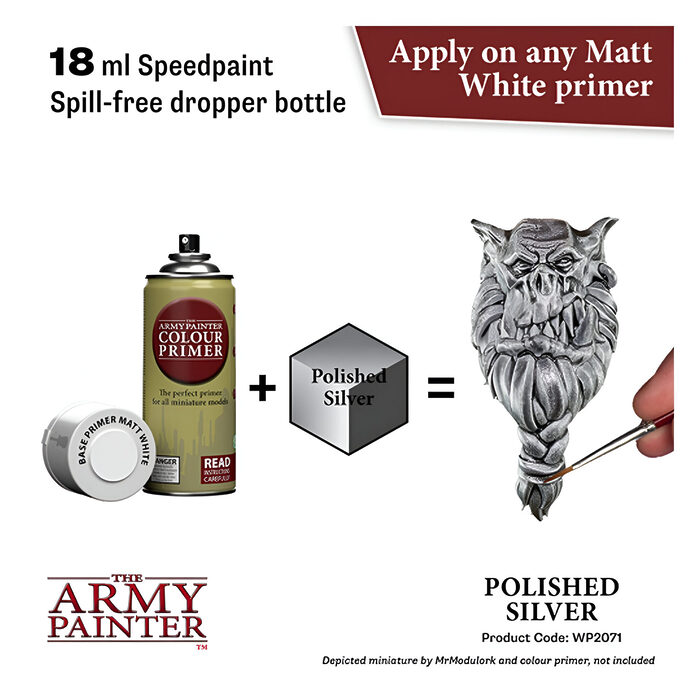 The Army Painter – Speedpaint 2.0 – Polished Silver (6 Packs)