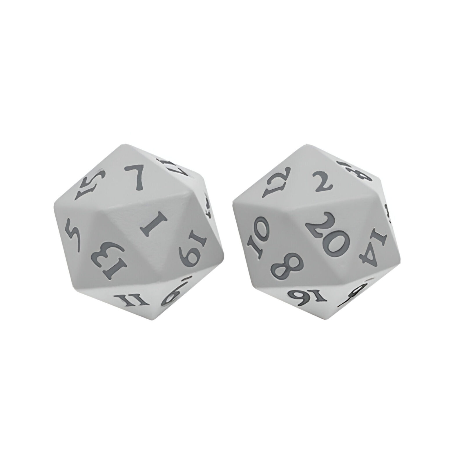 Ultra Pro – Vivid Heavy Metal D20 Dice Set 2 Pack – White