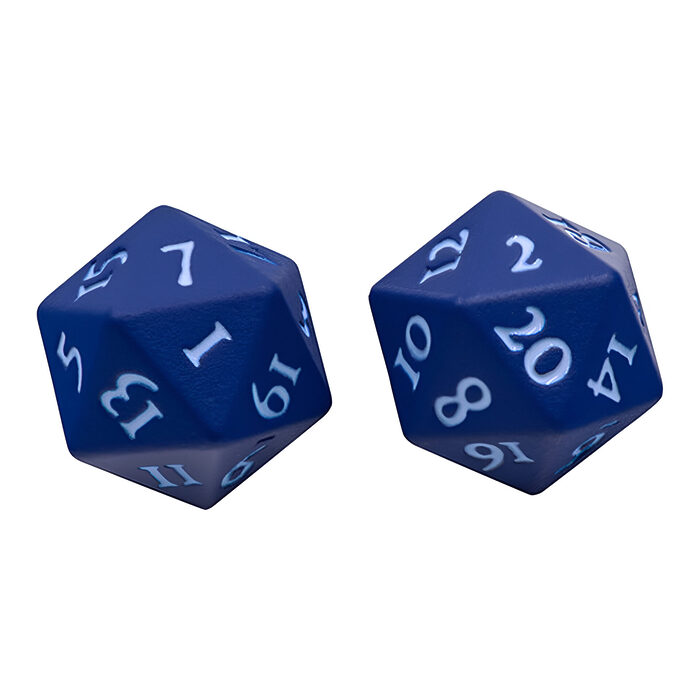 Ultra Pro – Vivid Heavy Metal D20 Dice Set 2 Pack – Blue