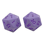 Ultra Pro – Vivid Heavy Metal D20 Dice Set 2 Pack – Purple