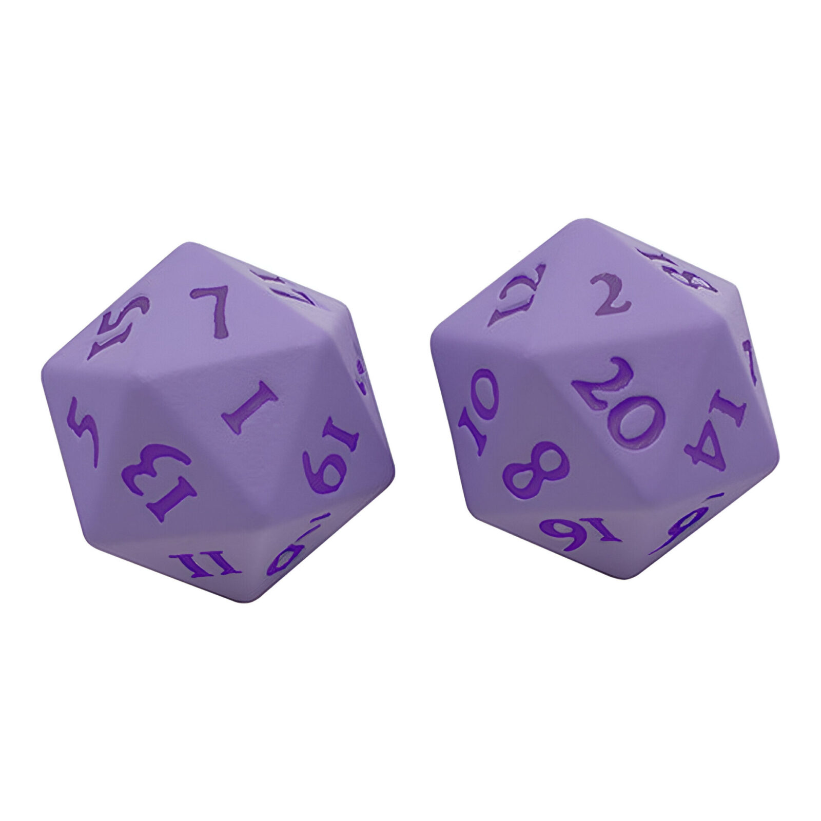 Ultra Pro – Vivid Heavy Metal D20 Dice Set 2 Pack – Purple