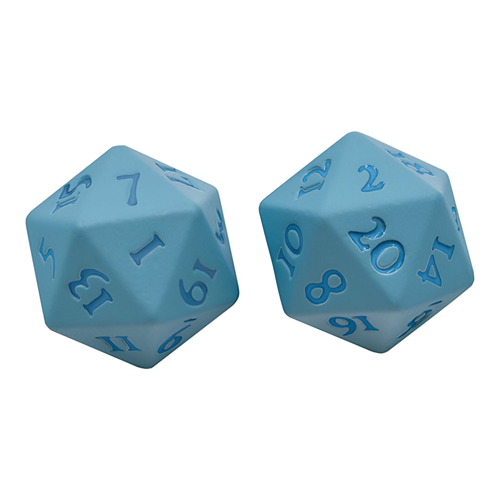 Ultra Pro – Vivid Heavy Metal D20 Dice Set 2 Pack – Light Blue