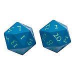 Ultra Pro – Vivid Heavy Metal D20 Dice Set 2 Pack – Teal