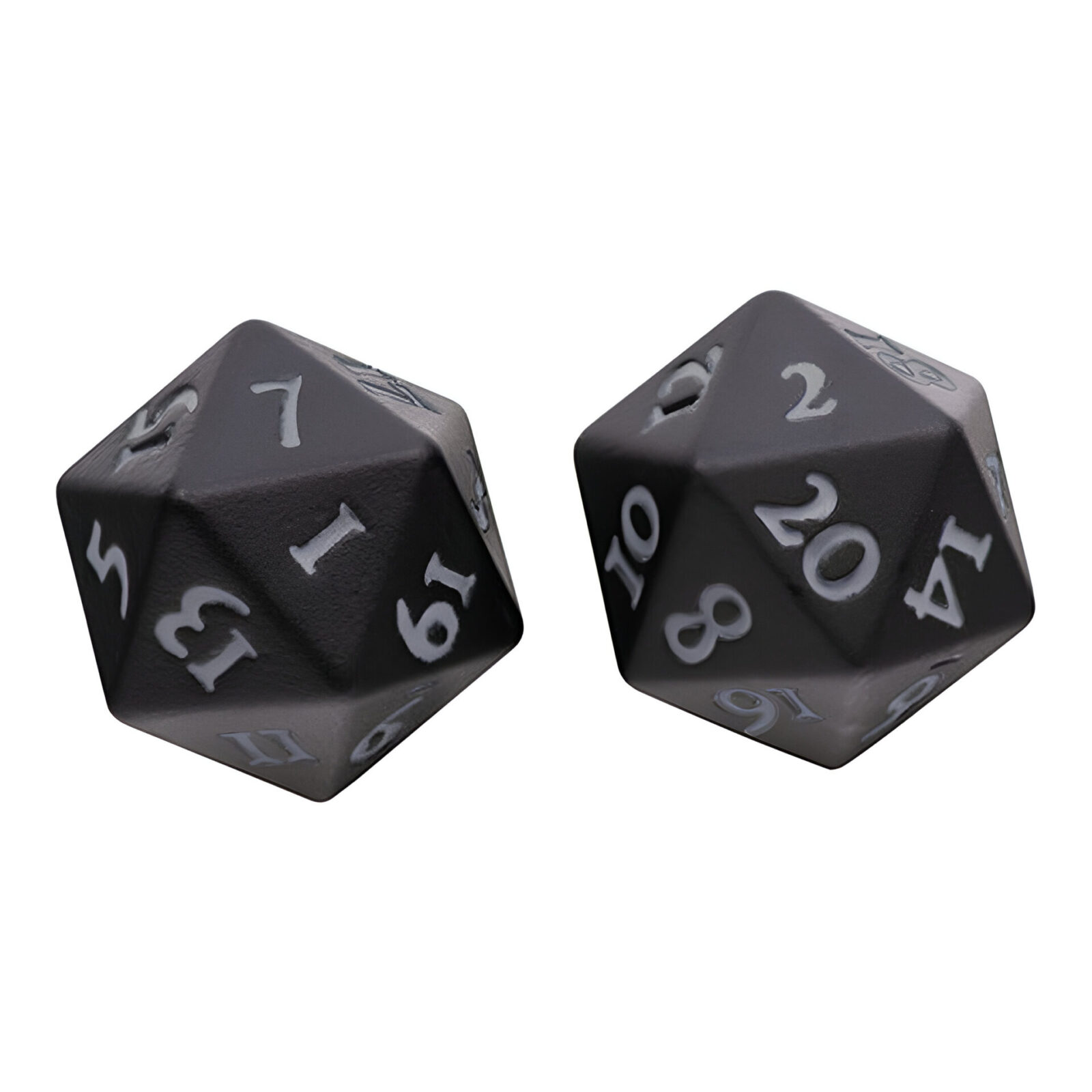 Ultra Pro – Vivid Heavy Metal D20 Dice Set 2 Pack – Black