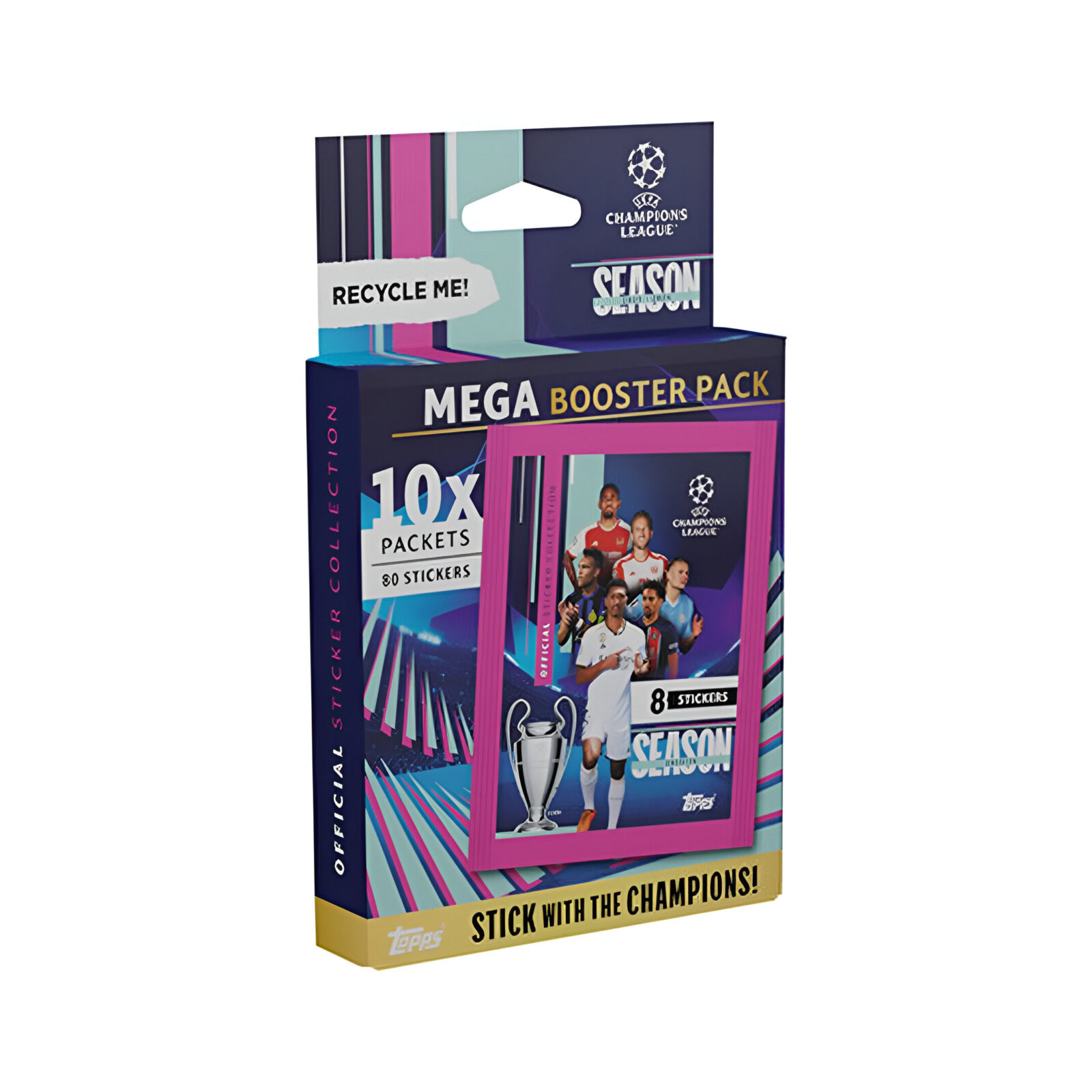 Topps Official Sticker Collection – UEFA Champions League 23/24 Mega Eco Pack