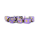 Fanroll – 16mm Metal Polyhedral Dice Set: Purple