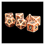 Fanroll – 16mm Resin Polyhedral Dice Set: Ancient Brown