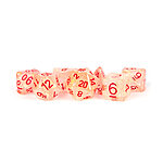 Fanroll – 16mm Resin Polyhedral Dice Set: Flash Red