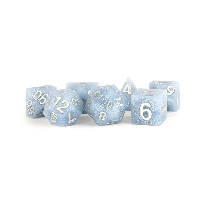 Fanroll – 16mm Sharp Edge Silicone Rubber Poly Dice Set: Glacial Debris 4