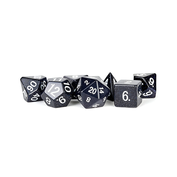 Fanroll – Mystic Mines Gemstone Stone Poly 16mm Dice Set – Blue Sandstone