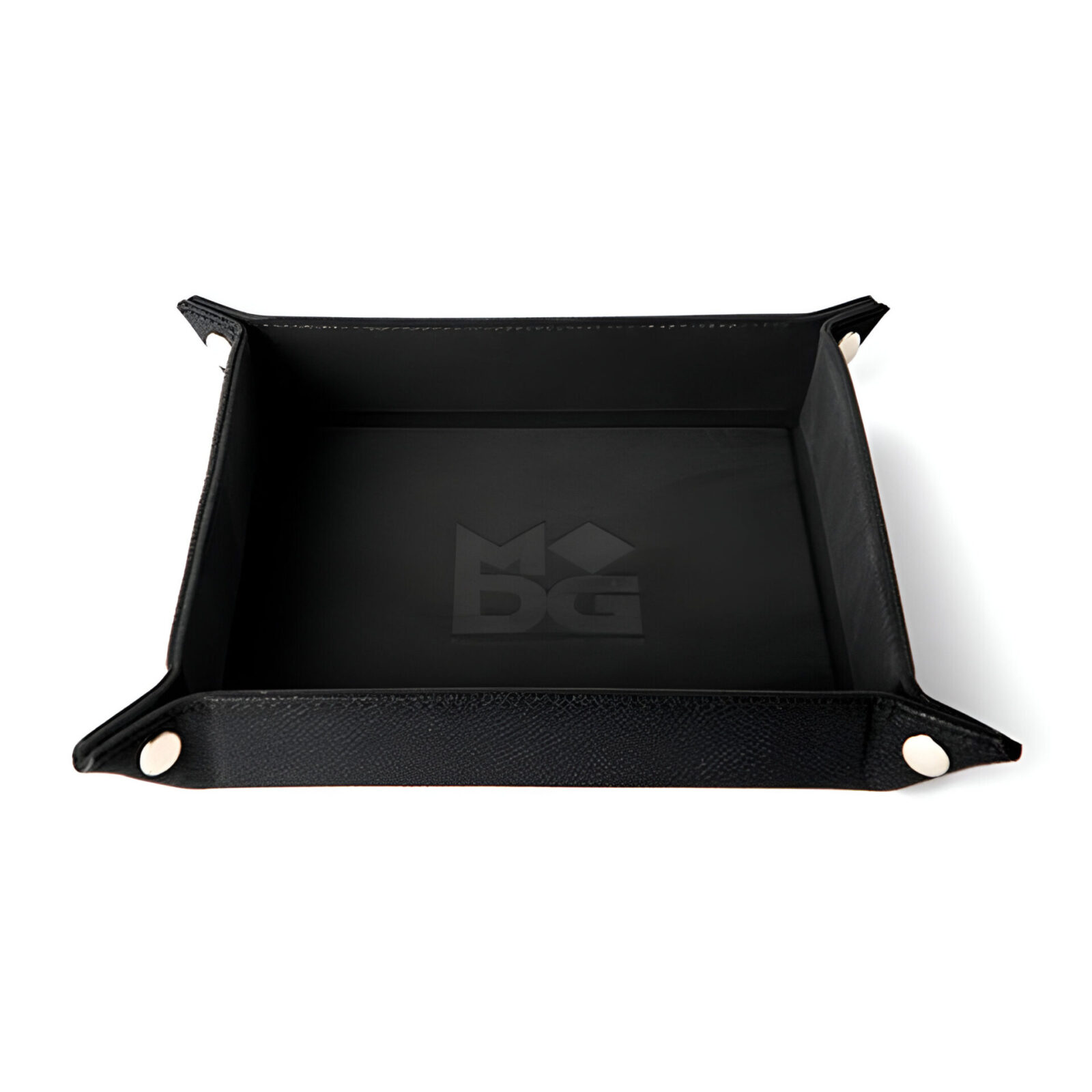 Fanroll – Fold Up Velvet Dice Tray w/ PU Leather Backing – Black