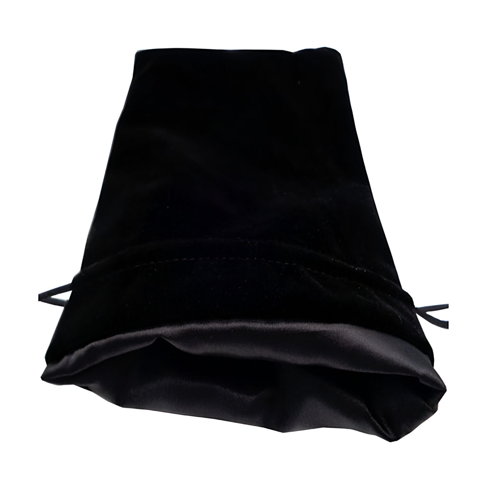 Fanroll – Large Velvet Dice Bag – Black w/ Black Satin