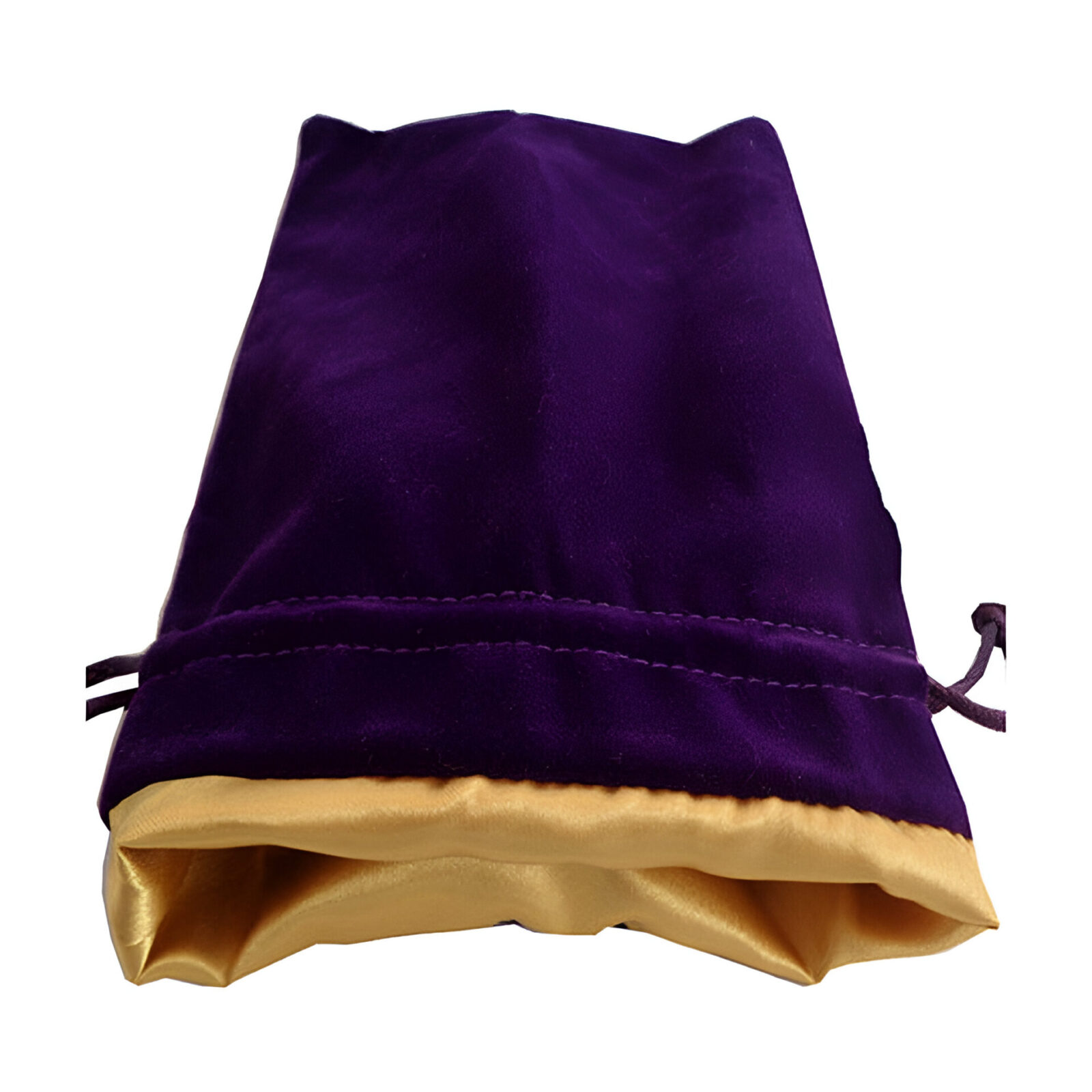 Fanroll – Large Velvet Dice Bag – Purple w/ Gold Satin