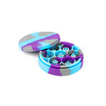 Fanroll – Silicone Round Dice Case – Purple/Grey/Light Blue