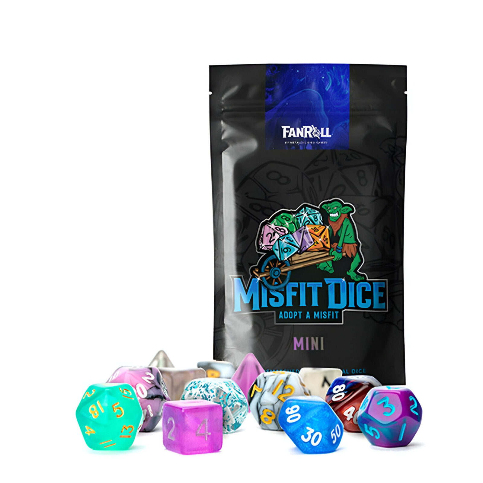 Fanroll – Mystery Misfit Mini Polyhedral Dice (2 Set Pack)