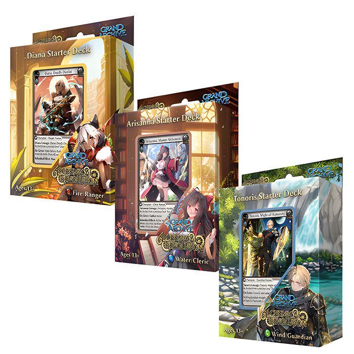 Grand Archive TCG – Alchemical Revolution Starter Deck Display (9 Packs)