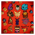 Dungeons & Dragons – 50th Anniversary Mystery Pins (12 Pcs)