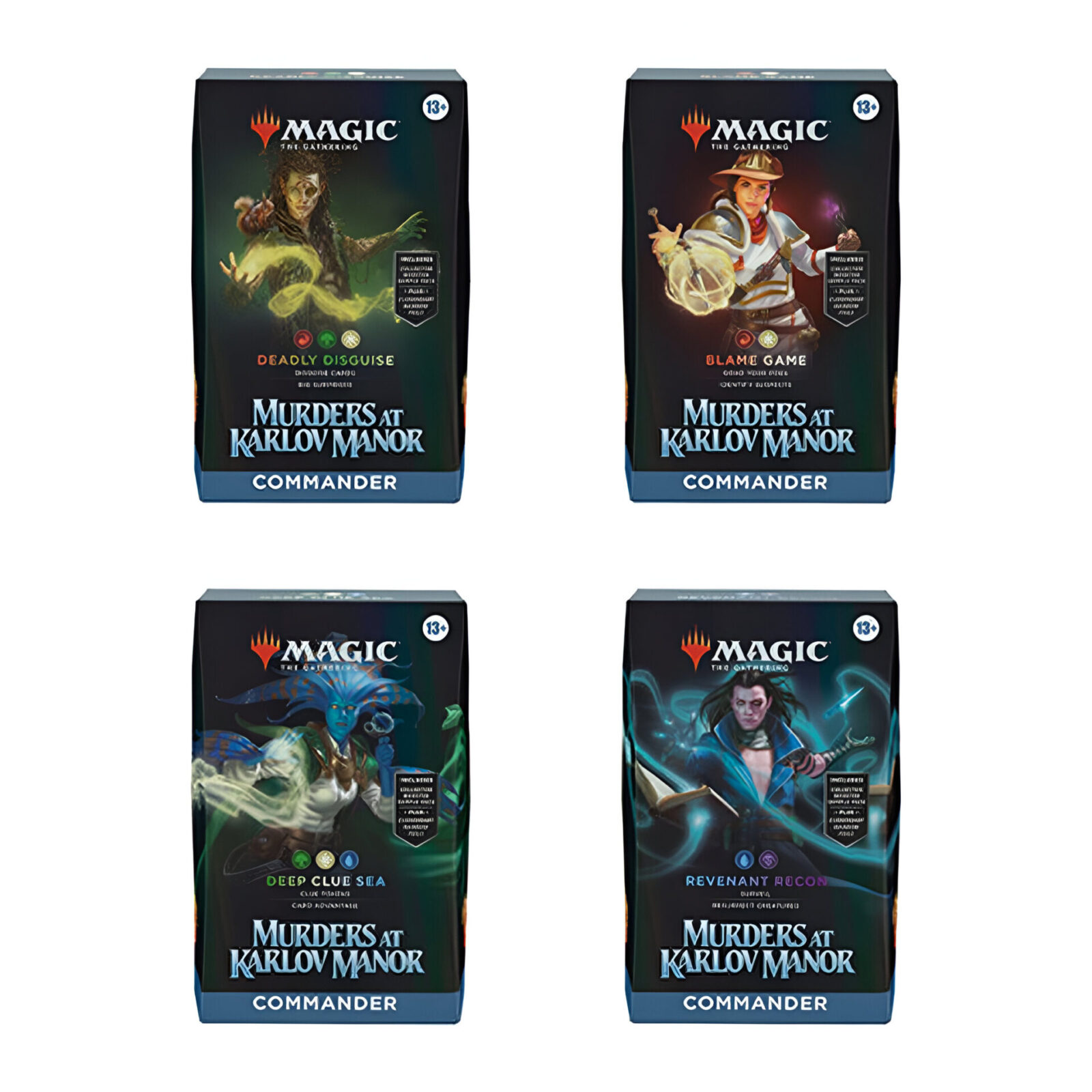 Magic: The Gathering – Murders at Karlov Manor Commander Deck (4 Packs)