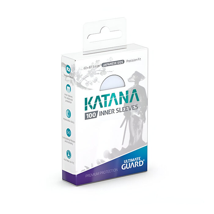 Ultimate Guard – Katana Inner Sleeves Japanese Size – Transparent 100 Packs