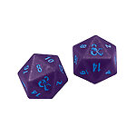 Ultra Pro – Dungeons & Dragons – 2 x D20 Heavy Metal Dice – Phandelver Campaign – Royal Purple and Sky Blue